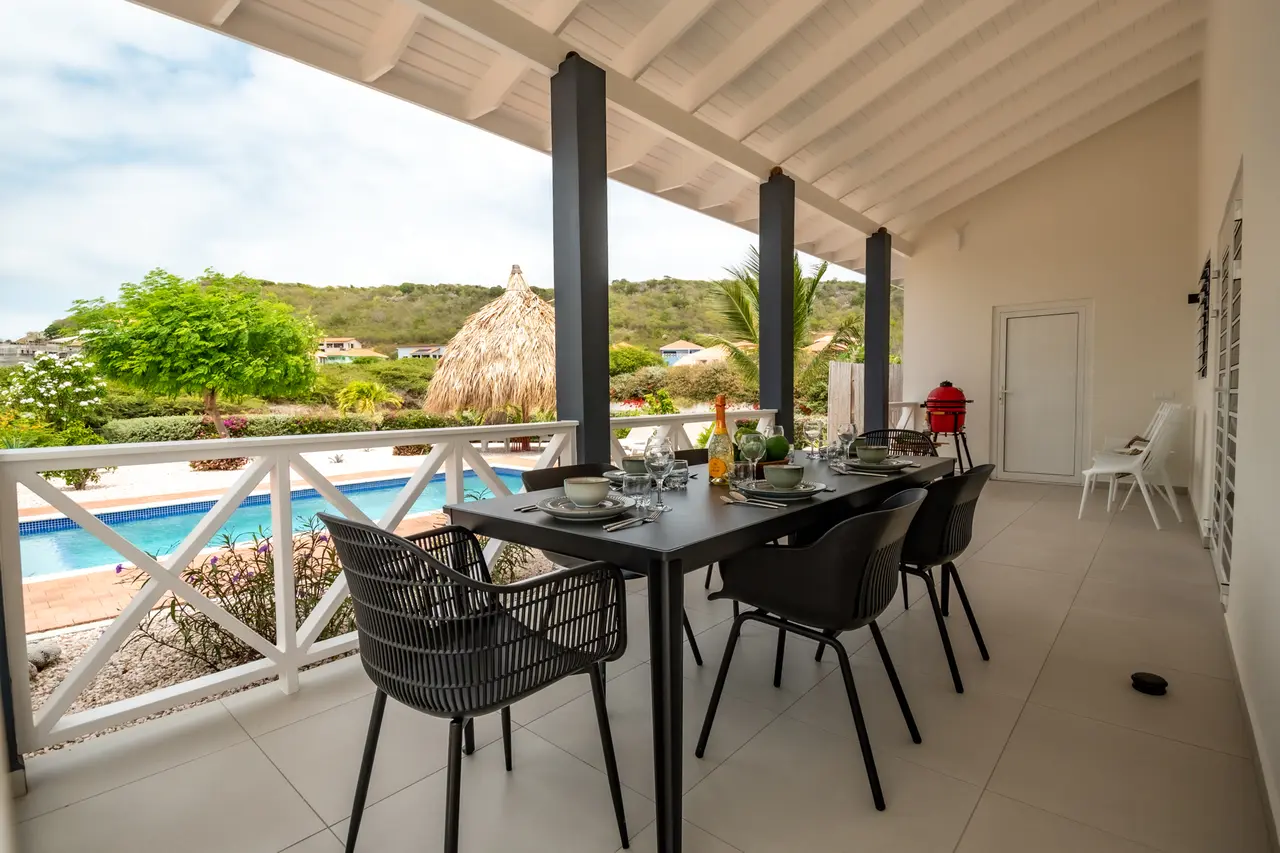 outdoor dining private villa in curacao outdoor dining private villa in curacao
